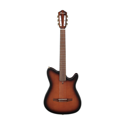 Ibanez FRH10N-BSF Acoustic-Electric Guitar in Brown Sunburst Flat
