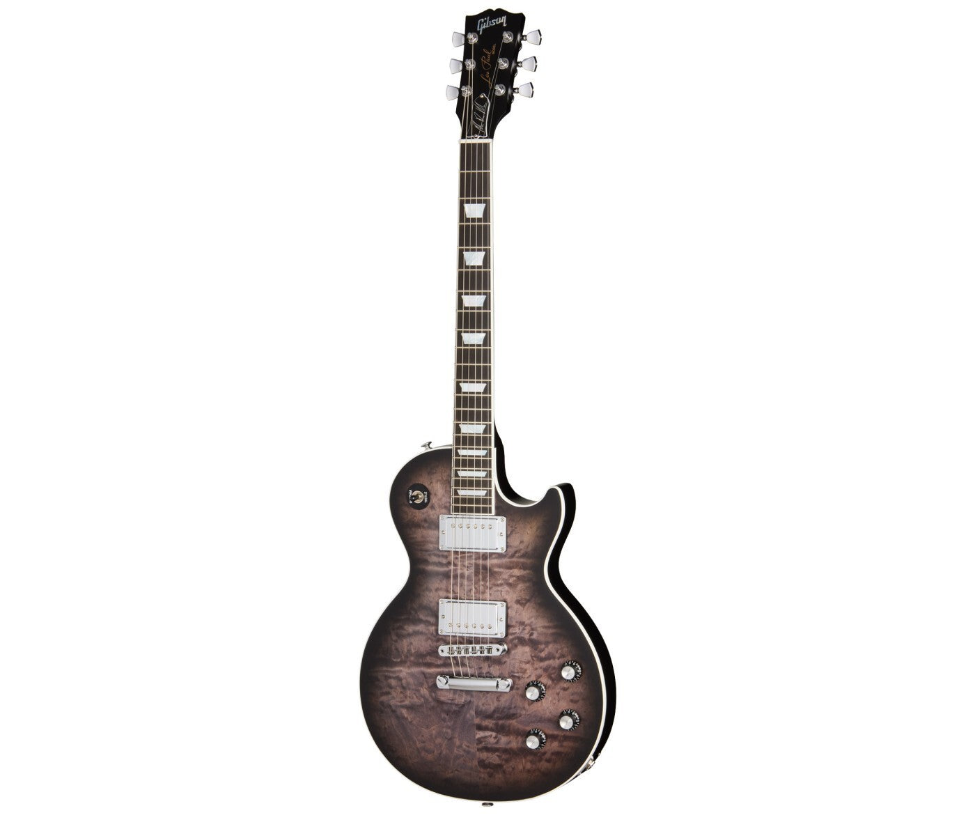Gibson Les Paul Standard Modern Quilt Mark Morton in Translucent Ebony Burst Satin w/Case 229450272