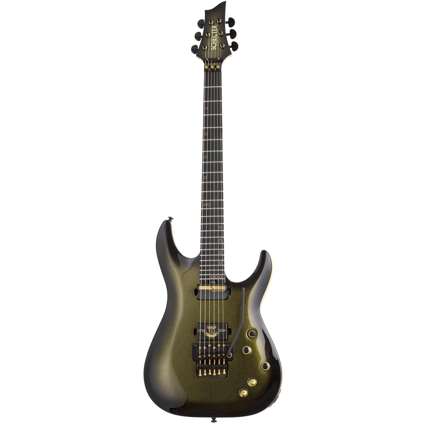 Schecter C-1 FR-S 50th Anniversary in Gold Burst W26010947