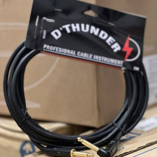 Thunder Professional Instrument Cable Angled with Silent Plug 5M