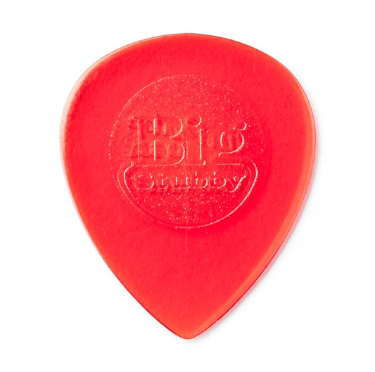 Jim Dunlop Dunlop Big Stubby Guitar Picks (475P) - Red 1.0mm - Pack of 6
