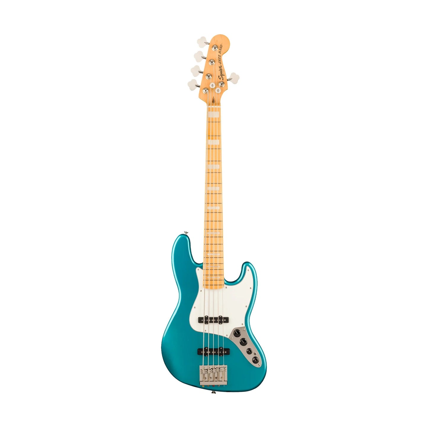Squier Classic Vibe Active 70s Jazz Bass V Guitar with Maple FB in Ocean Turquoise