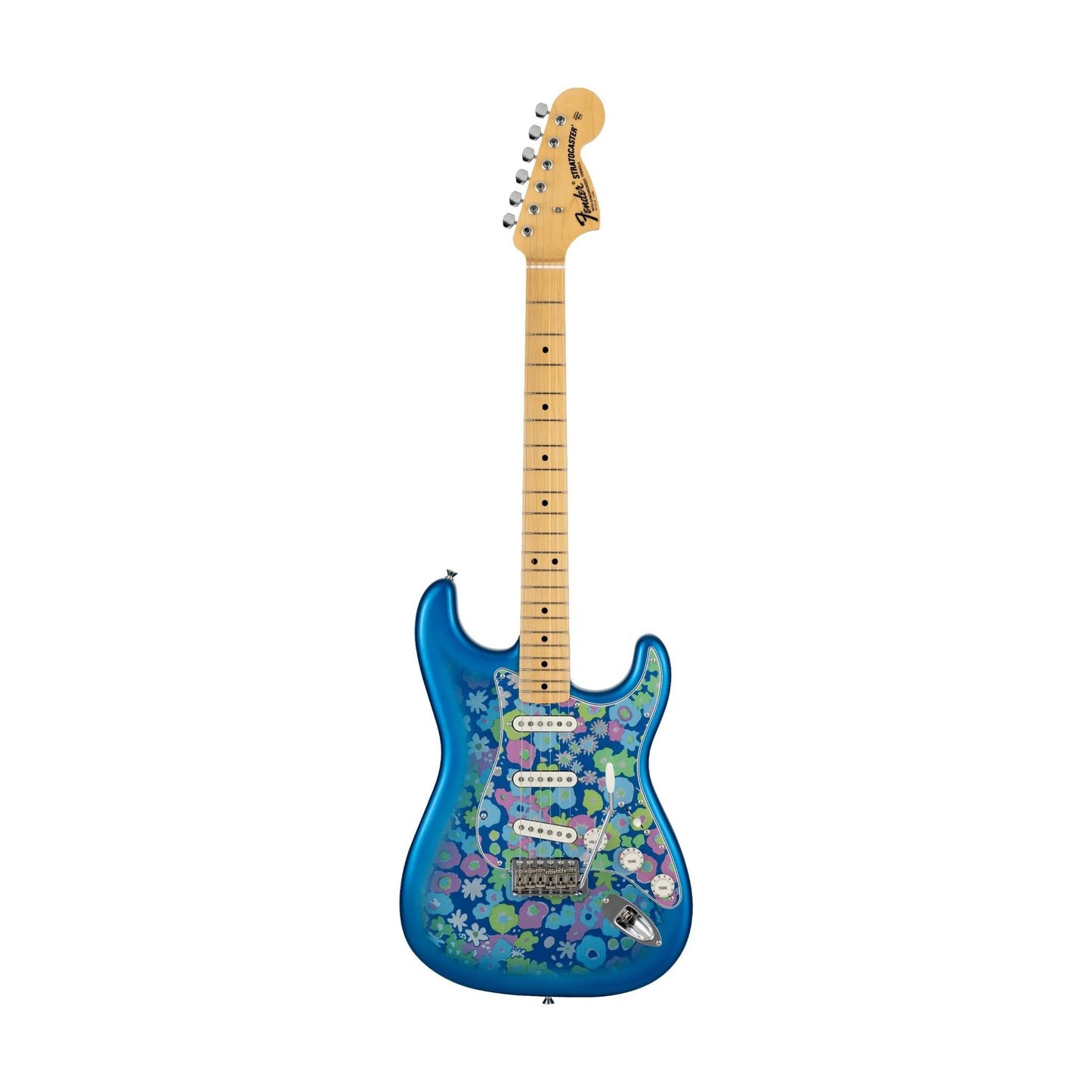 Fender MIJ Limited Stratocaster with Maple FB in Blue Flower