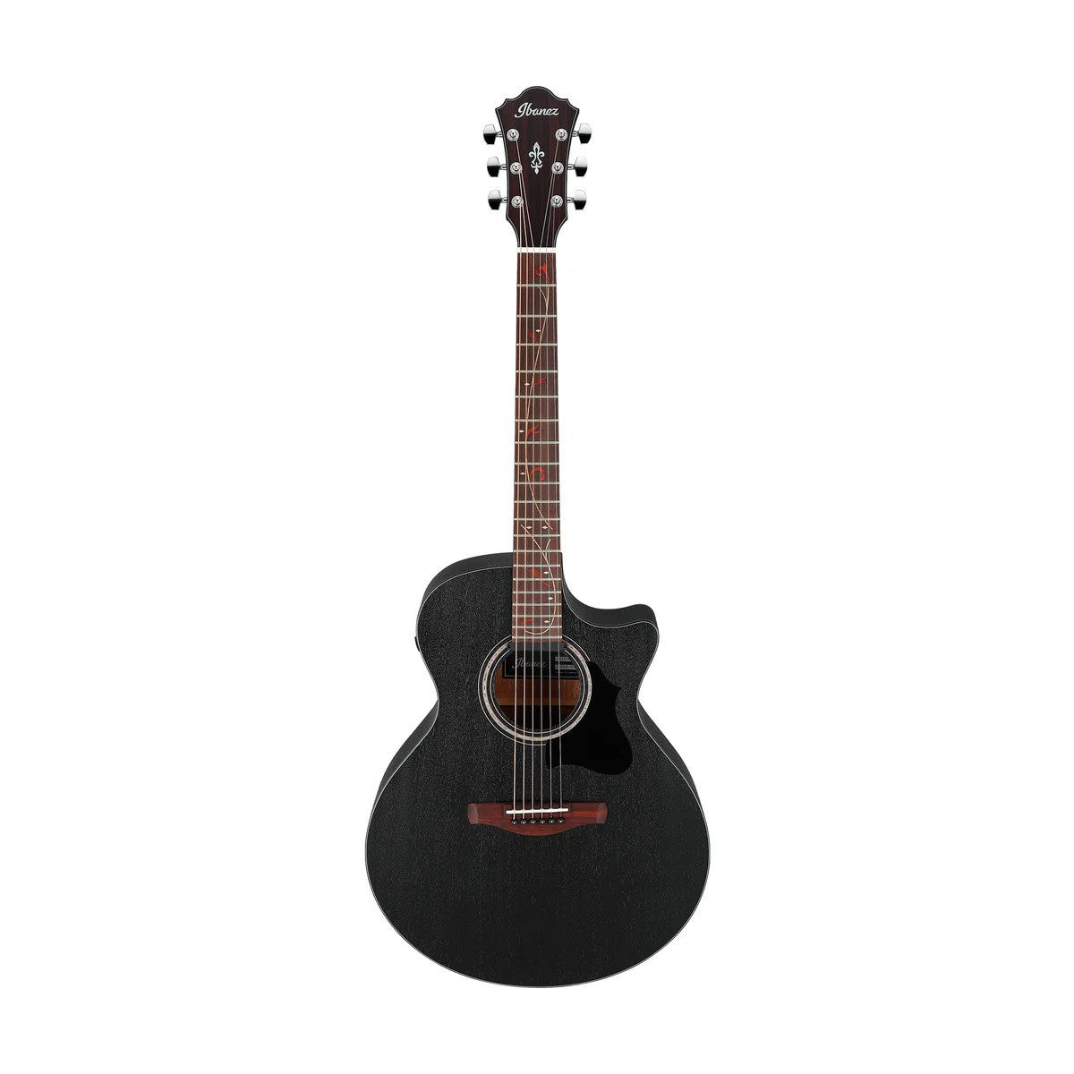 Ibanez AE295-WK Acoustic Guitar in Weathered Black