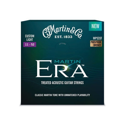 Martin Era Treated Acoustic Guitar Strings MP535T - .011-.052 Custom Light