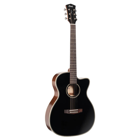 Cort Essence ES-OC4-BTSG Acoustic Guitar, Black Top Semi Gloss