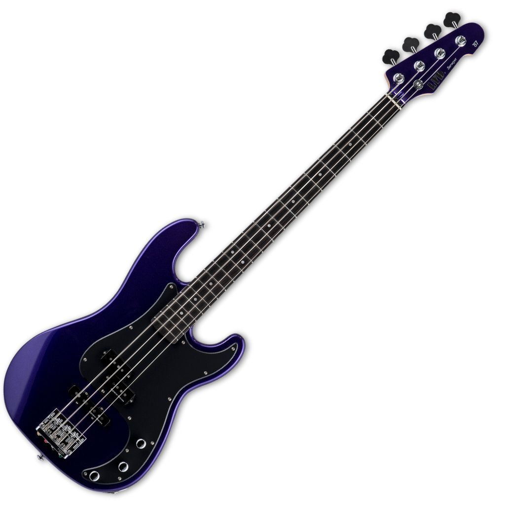 ESP LTD Surveyor 87 Bass Guitar in Dark Metallic Purple