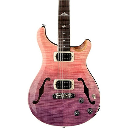 PRS SE Ed Sheeran Flat Back Hollowbody I Baritone Piezo in Pink Ombre