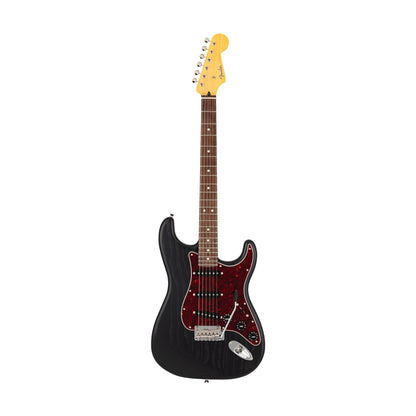 Fender MIJ Limited Stratocaster with RW FB in Raw Ash Black JD25011582
