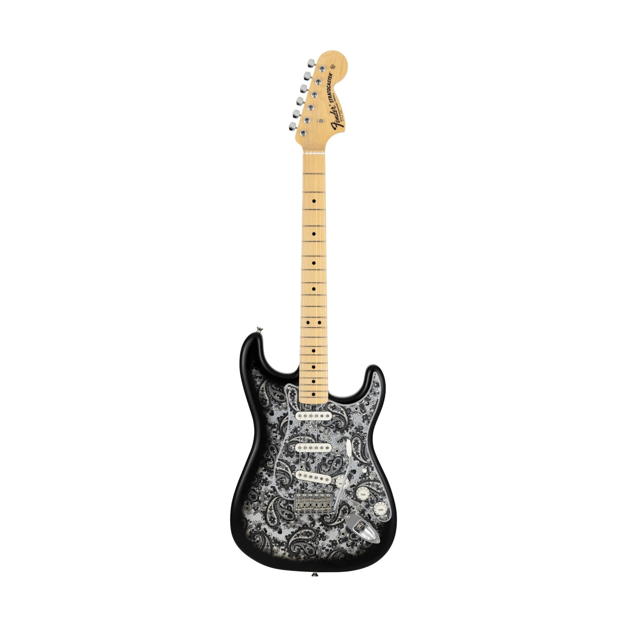 Fender MIJ Limited Stratocaster with Maple FB in Black Paisley