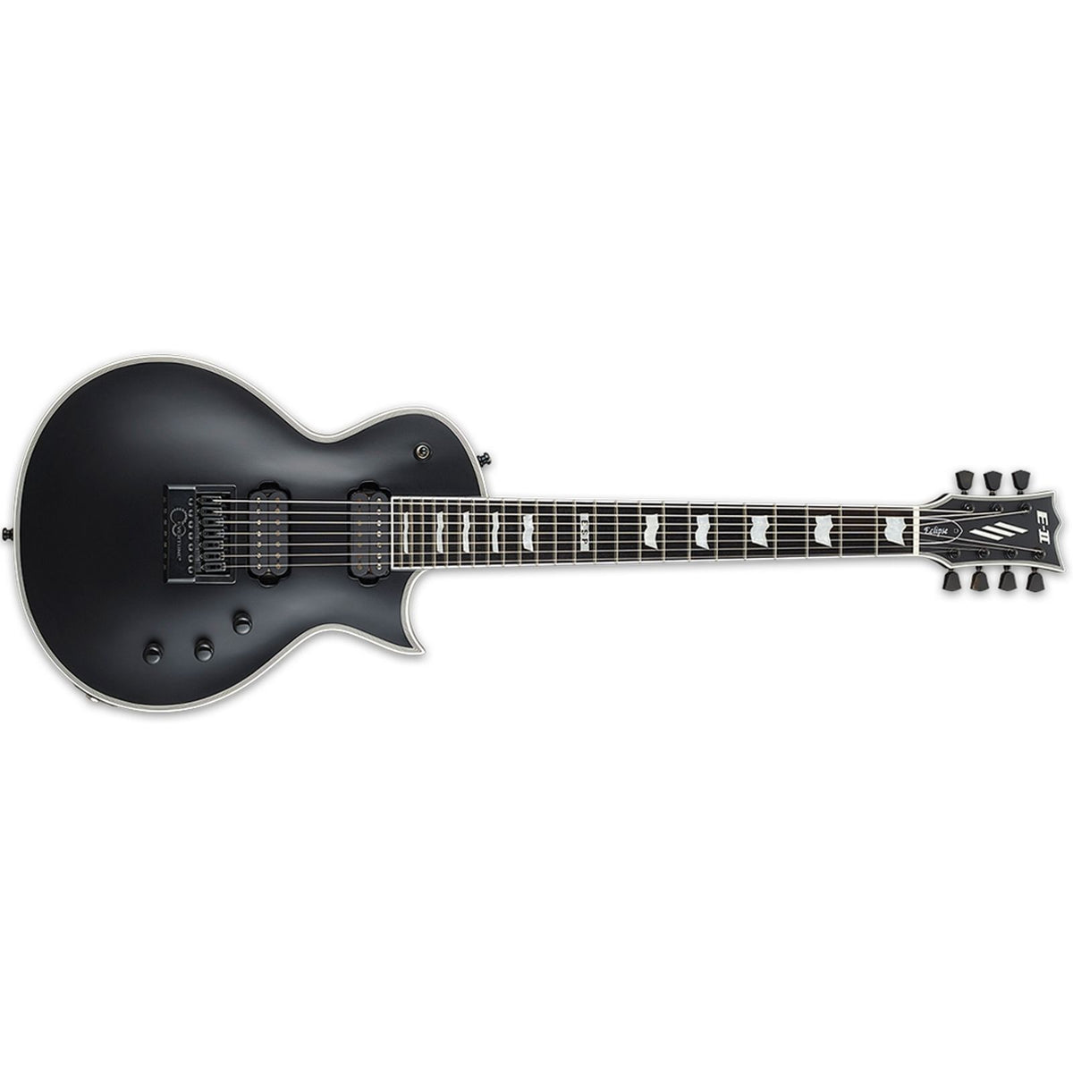 ESP E-II Eclipse-7 EverTune in Black Satin