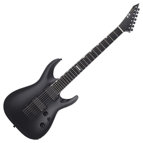 ESP E-II Horizon NT-7B Hipshot in Black satin