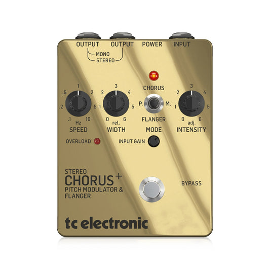 TC Electronic SCF Gold SE Stereo Chorus Flanger Pedal Special Edition Gold