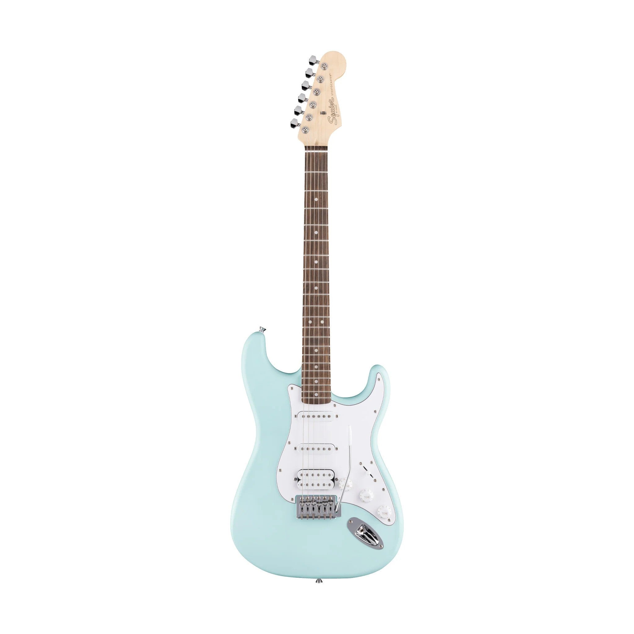 Squier Debut Series Stratocaster HSS with Laurel FB in Daphne Blue