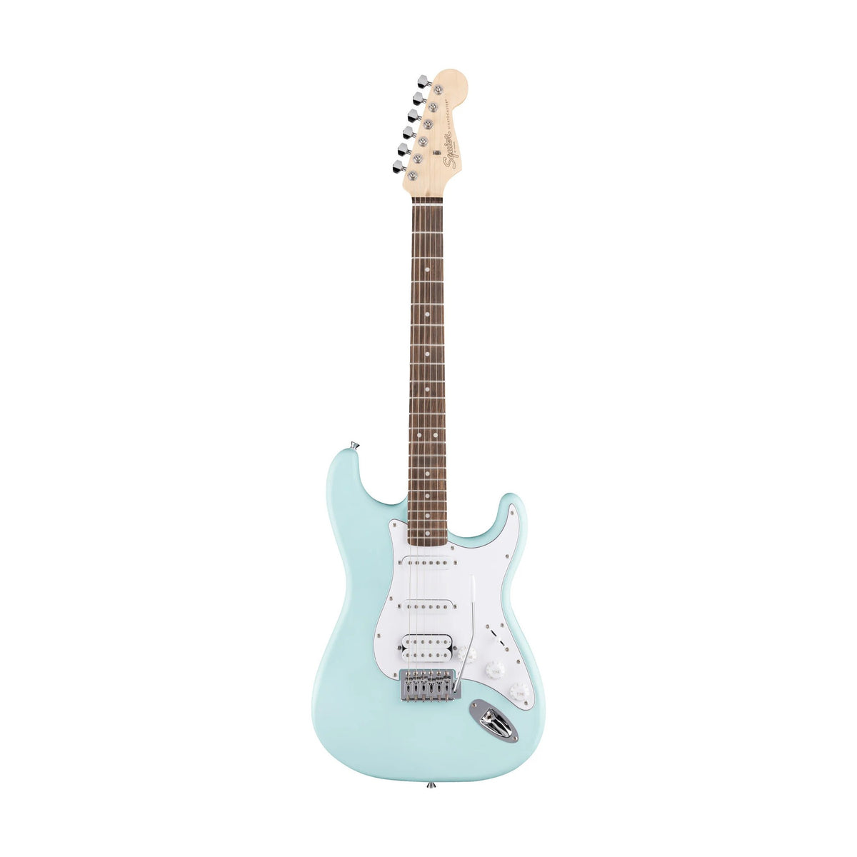 Squier Debut Series Stratocaster HSS with Laurel FB in Daphne Blue