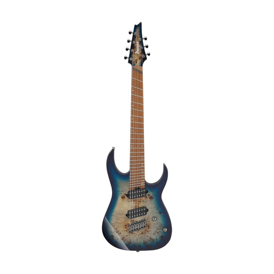 Ibanez RGMS7PB-CBS 7-String in Cosmic Blue Starburst