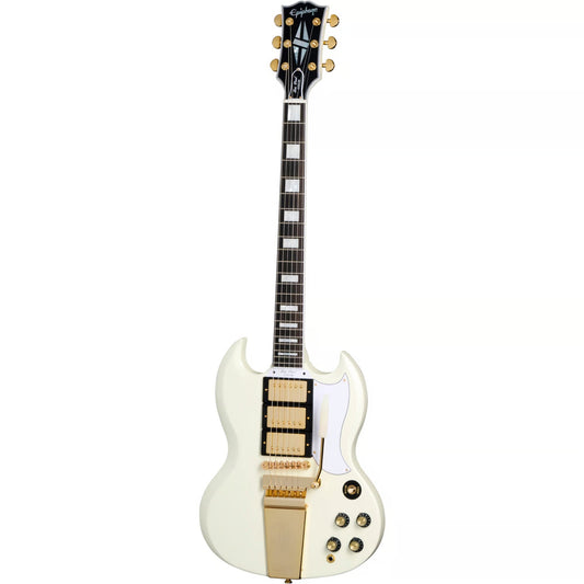 Epiphone 1963 Les Paul SG Custom With Maestro Vibrola in Classic White