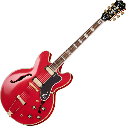 Epiphone Masterbilt Gem Archer Sheraton Electric Guitar in Cherry Red