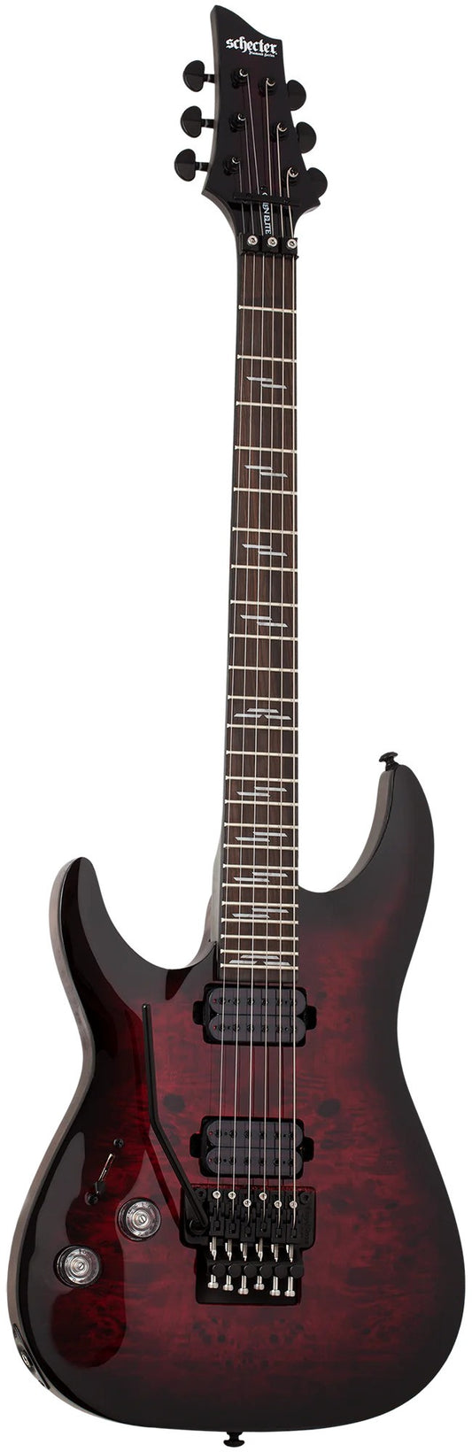 Shecter Omen Elite-6 FR Left Hand in Black Cherry Burst