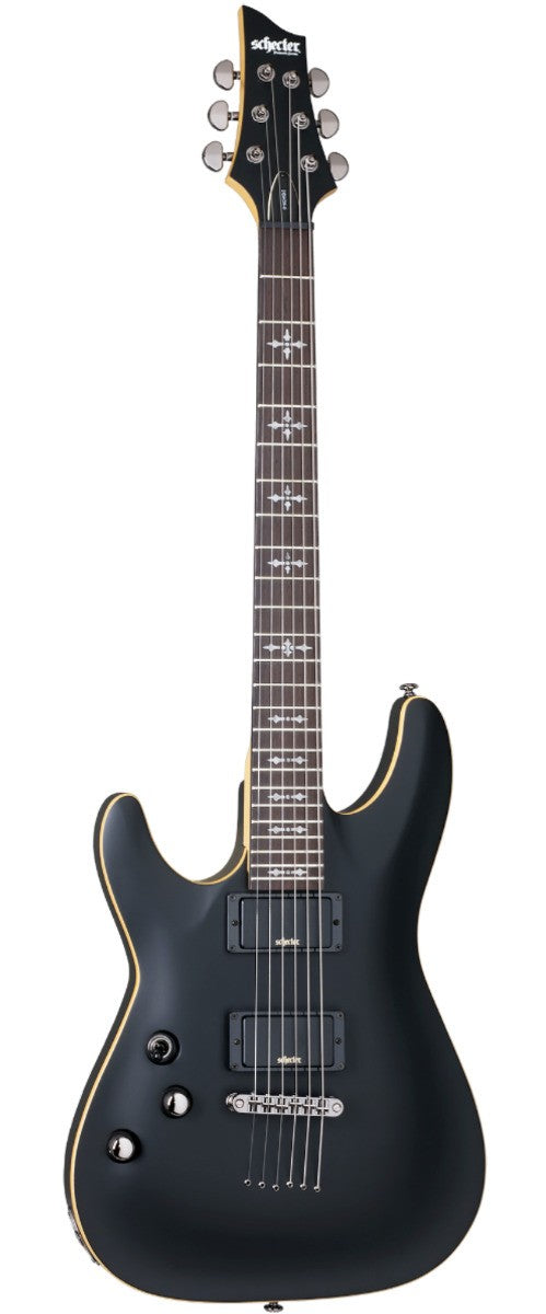 Schecter Demon-6 Left Hand in Aged Black Satin