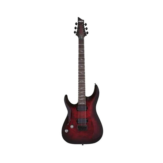 Schecter Omen Elite-6 Left Hand in Black Cherry Burst