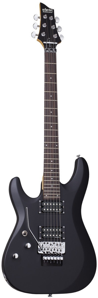 Schecter C-6 FR Deluxe Left Hand in Satin Black