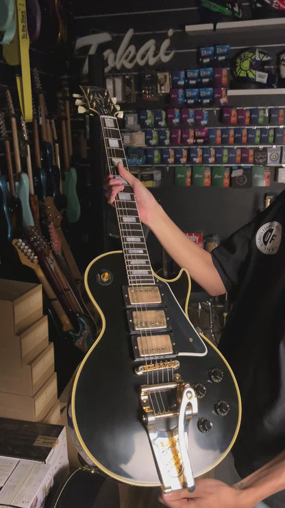 Gibson 1957 Les Paul Custom Reissue 3-Pickup Bigsby in Ebony w/Case 742580