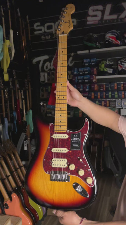 Fender Player II Modified Stratocaster HSS with Maple FB in 3 Tone Sunburst MX25025891