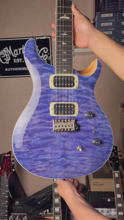PRS SE Custom 24-08 Quilt in Faded Blue