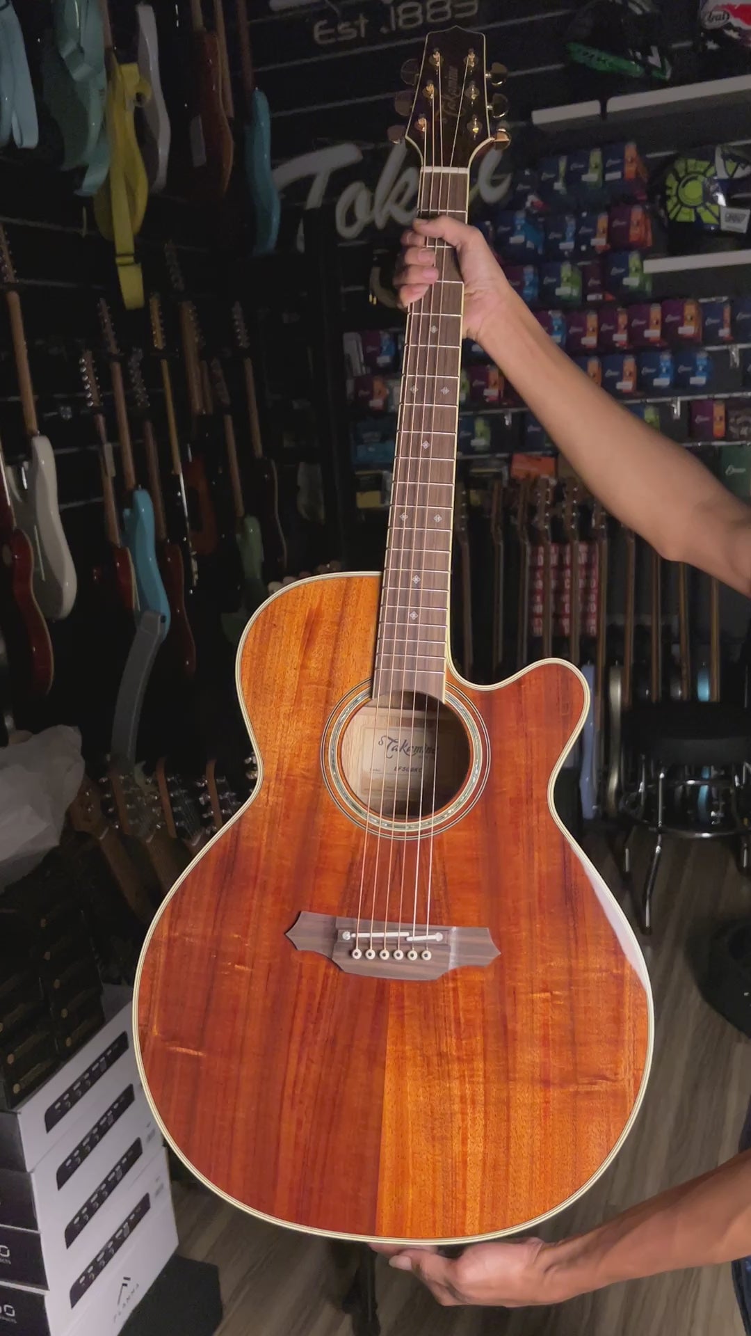 Takamine EF508KC in Natural Gloss with Case Made In Japan 62060763