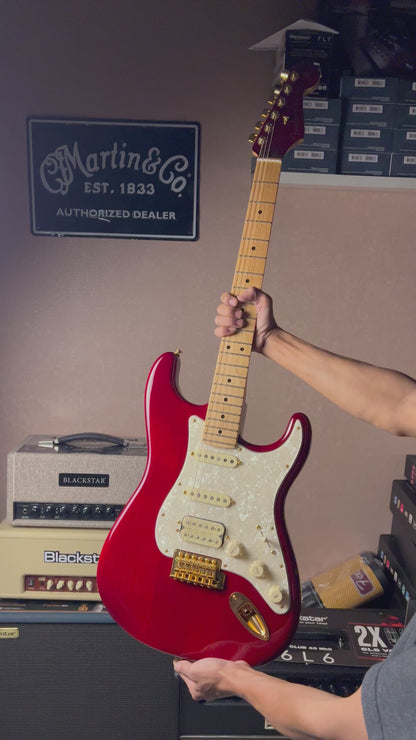 Fender Tash Sultana Stratocaster With Maple FB In Transparent Cherry MX20069998