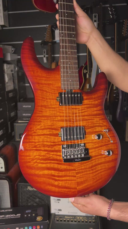 Sterling By Music Man LK100 Steve Lukather Signature in Hazel Burst w/Bag