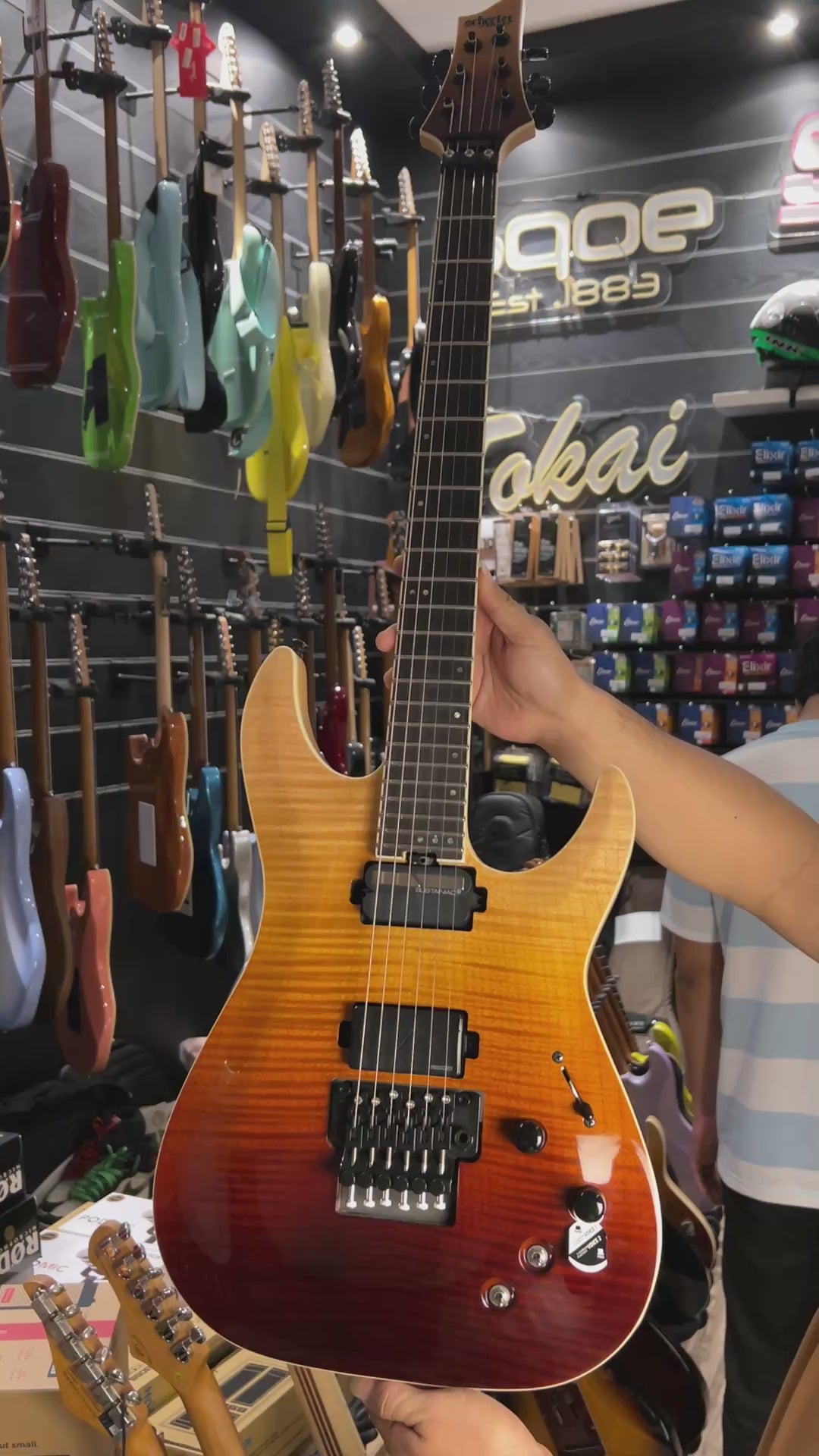 Schecter C-1 FR S SLS Elite - Antique Fade Burst W18031053