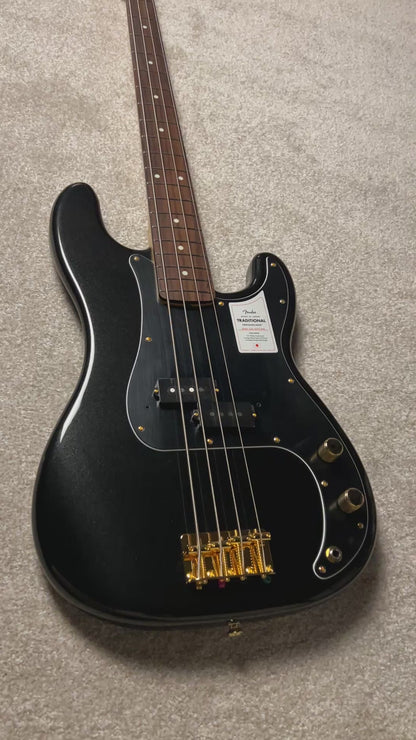 Fender Japan Traditional 2025 Collection 60s Precision Bass with RW FB in Black Pearl JD25012718