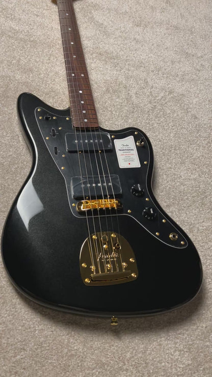 Fender Japan Traditional 2025 Collection 60s Jazzmaster with RW FB in Black Pearl JD25016137