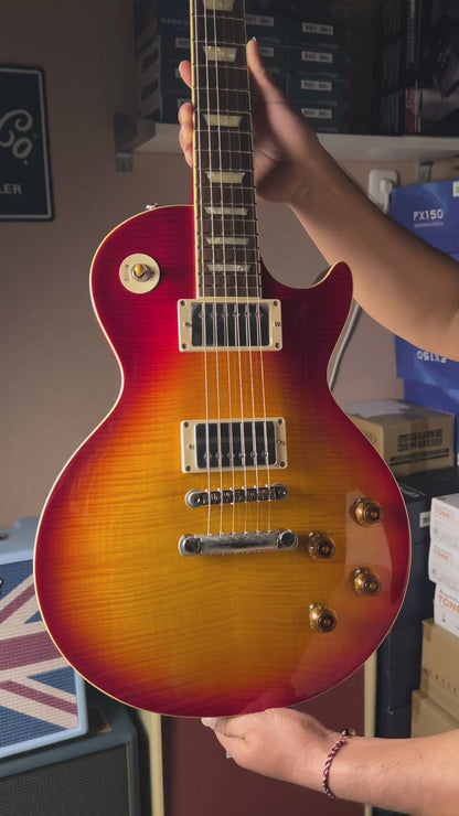 Tokai Love Rock Custom Shop LS-200F 5A CS Premium Series 5A Solid Flame Top in Cherry Sunburst 2246457