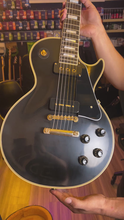 Gibson Custom 1954 Les Paul Custom Staple Pickup Reissue VOS in Ebony 44233