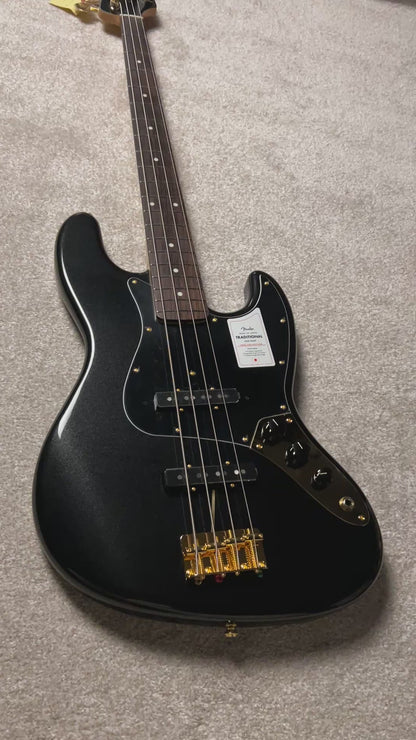 Fender Japan Traditional 2025 Collection 60s Jazz Bass with RW FB in Black Pearl JD25016119