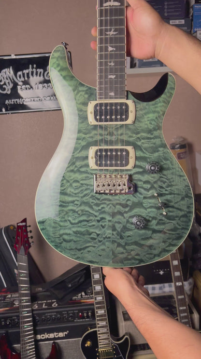 PRS SE Custom 24 Quilt in Teal Black