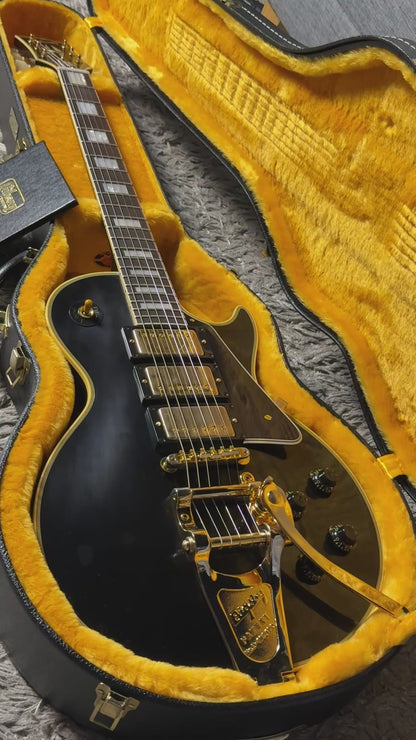 Gibson 1957 Les Paul Custom Reissue 3-Pickup Bigsby in Ebony w/Case 742580