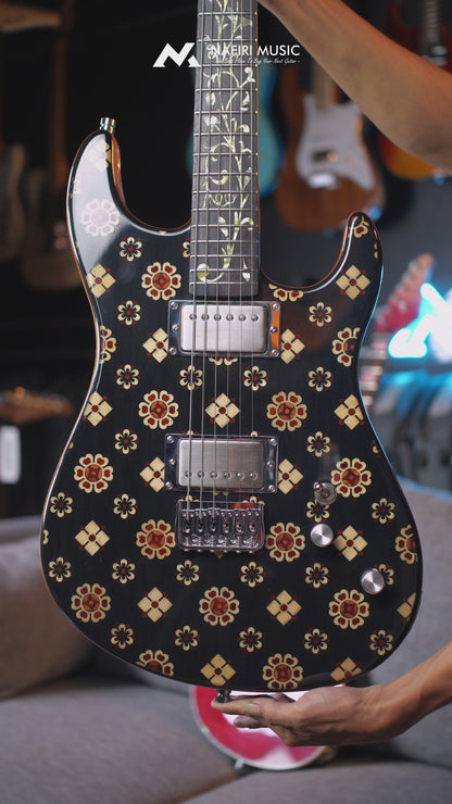 Dhatarattha Custom DST HH in Black Monogram with Rosewood FB