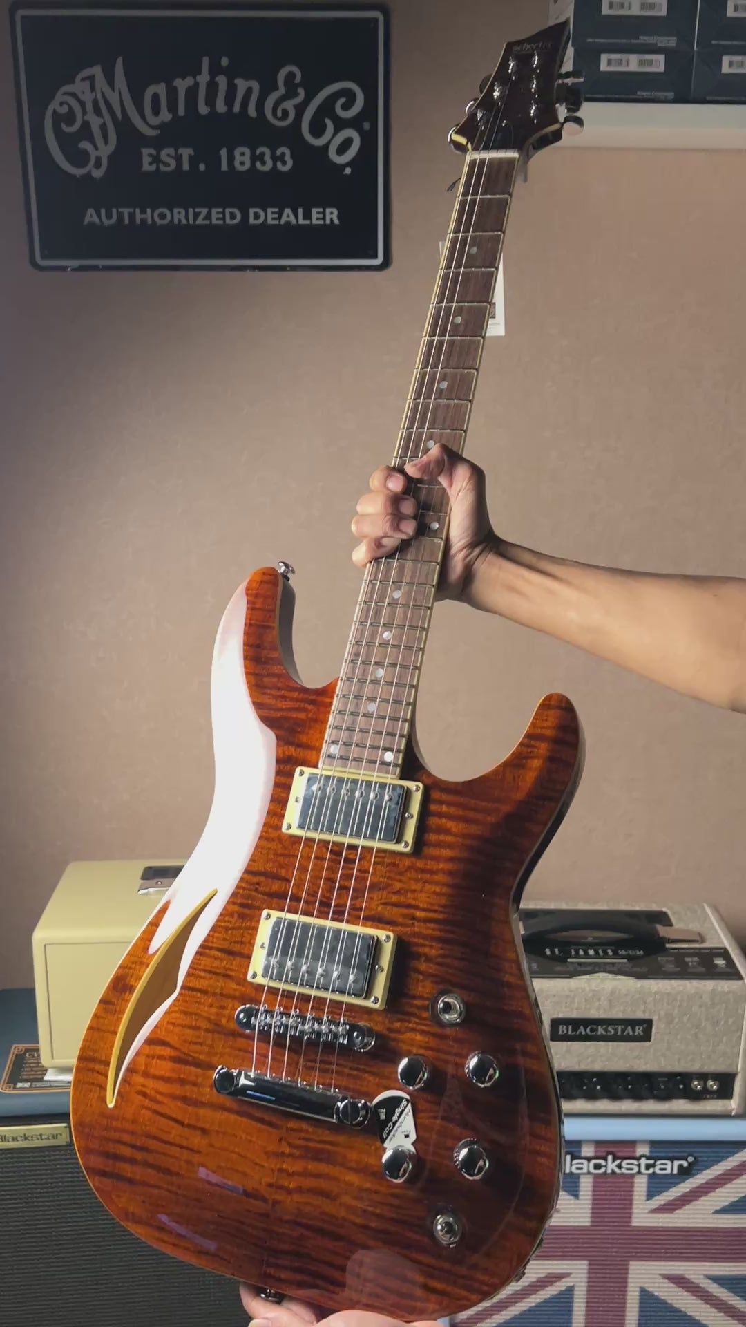 Schecter C-1 E/A Classic Cats Eye W23070499 – nafiriguitar.com