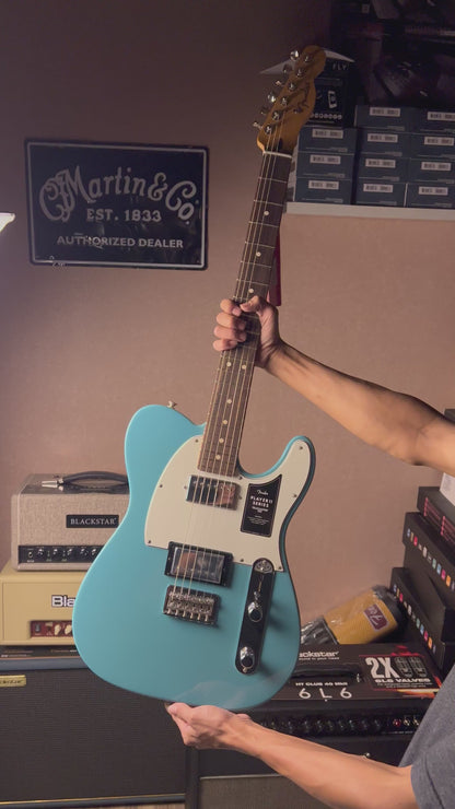 Fender Player II Telecaster HH with RW FB in Aquatone Blue MX24043343
