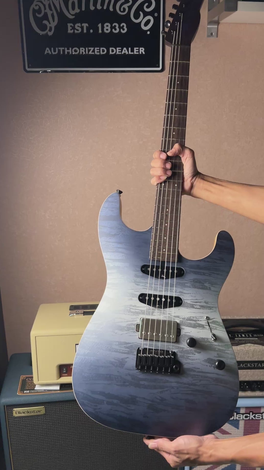 Saito S-622 SSH with Wenge in Dawn 253198 – nafiriguitar.com