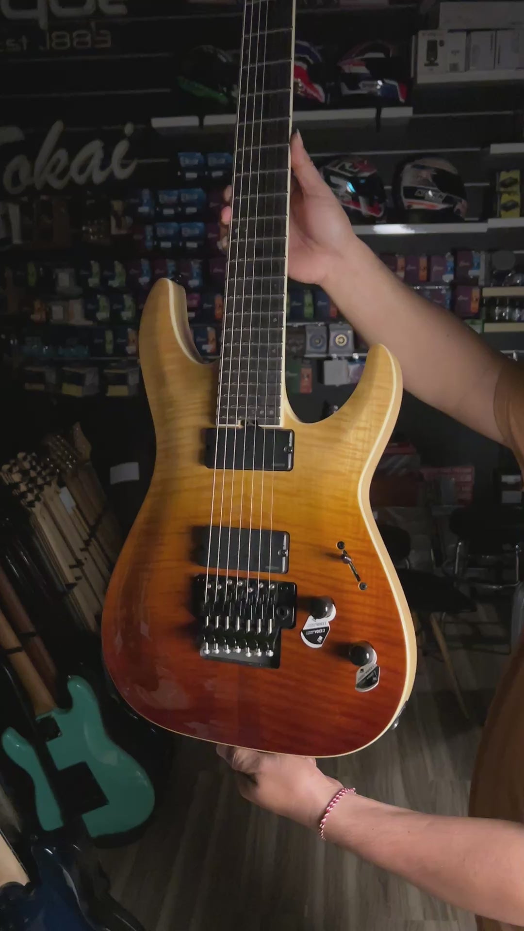 Schecter C-7 FR SLS Elite - Antique Fade Burst W19021206