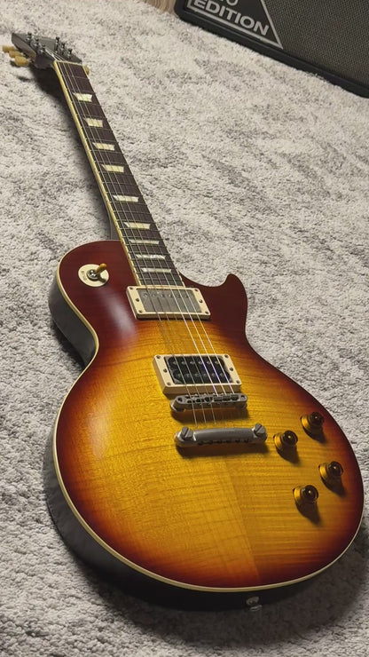 Tokai Love Rock LS150F-3A-RELIC SG/TB Premium Series Japan 3A Solid Flame Top in Tea Burst S/N 2449313