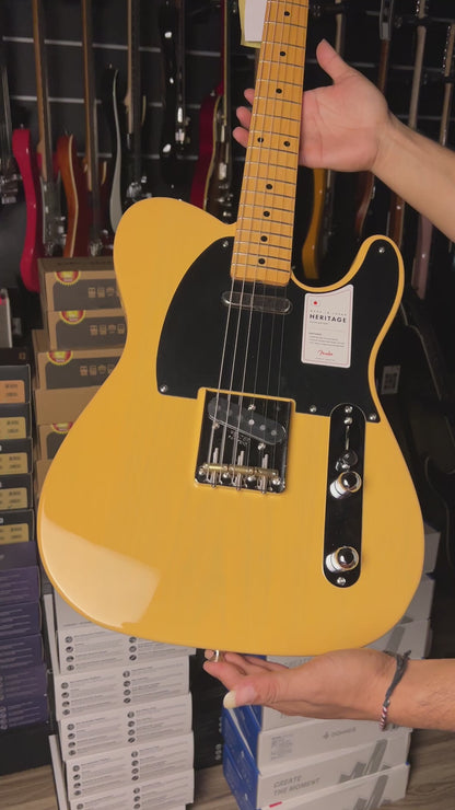 Fender Japan Heritage 50s Telecaster with Maple FB in Butterscotch Blonde JD24007834