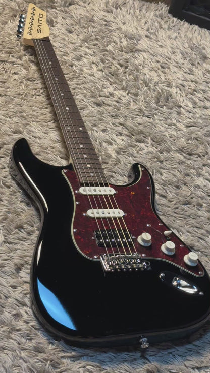 Saito S-622CS SSH Heritage with Rosewood in Black with Tortoise PG 253040