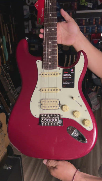 Fender American Performer Stratocaster HSS - Aubergine with Rosewood Fingerboard US240000091