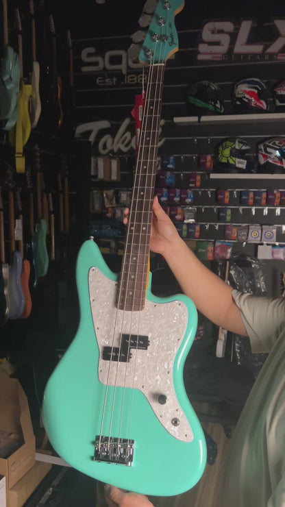 Fender Mark Hoppus Jaguar Bass Guitar with RW FB in Sea Foam Green MX24068539